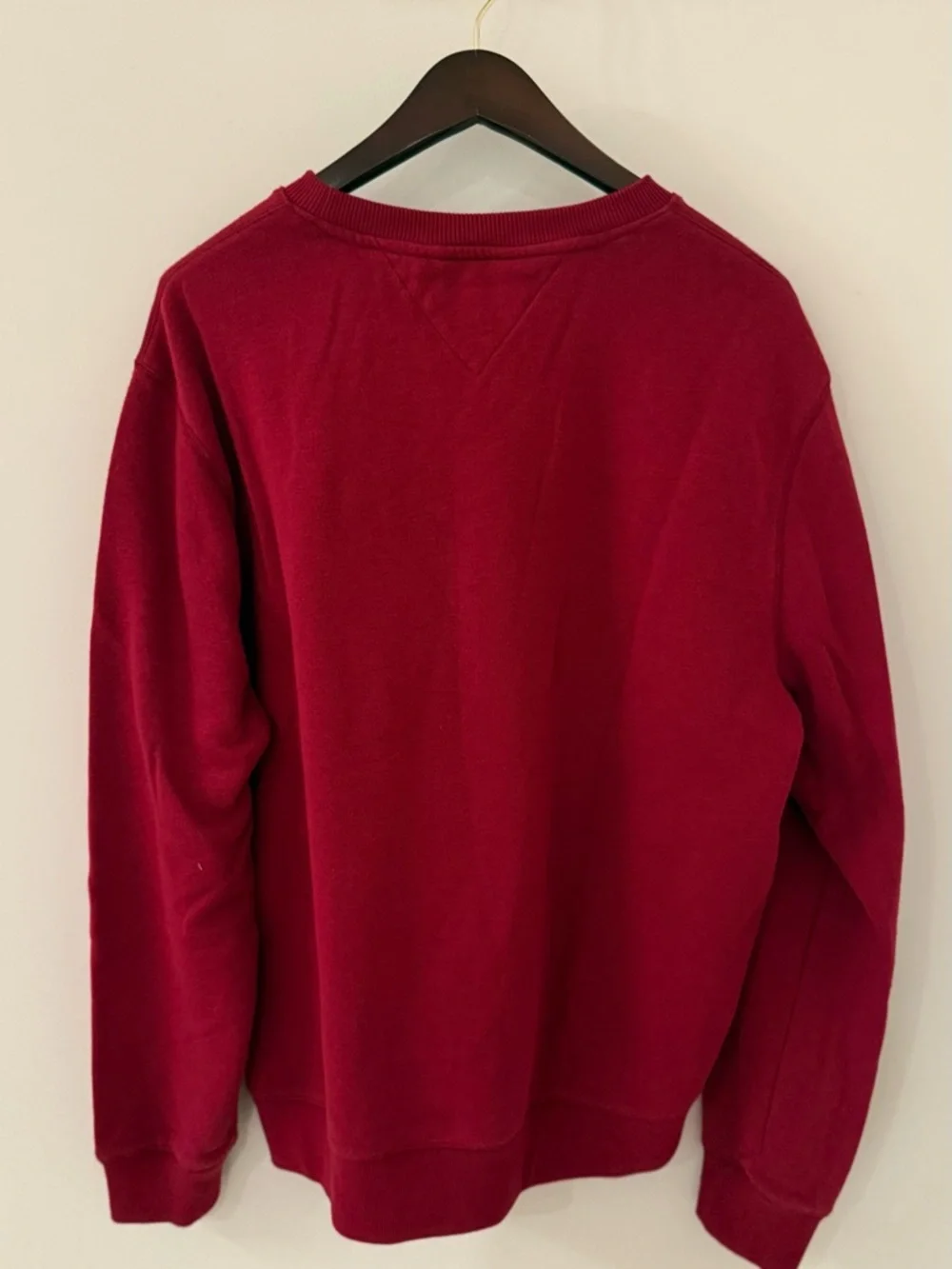 Tommy Hilfiger Men's Crewneck Sweater - Wine Red - Picture 2 of 4